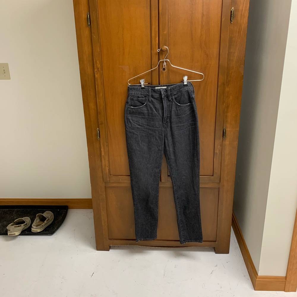 MADEWELL curvy perfect vintage jeans size 24 11 in rise distressed